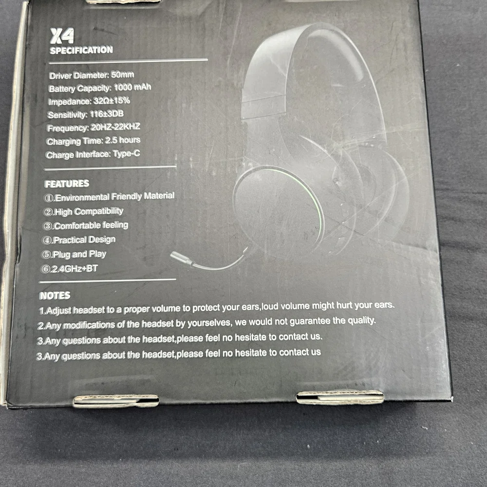X4 Wireless Gaming HeadphonesX4 Wireless Headphones Open Box XBOX Series,PC